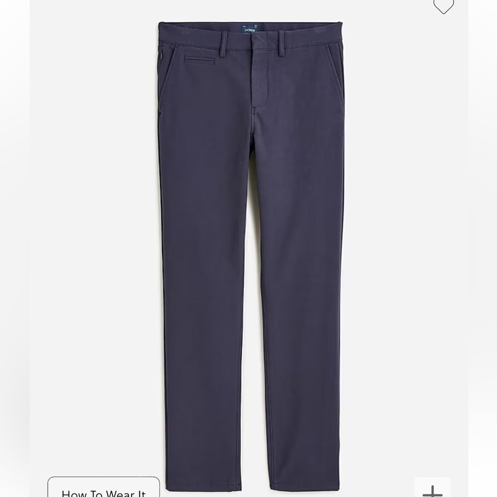 J crew navy 770™ Straight-fit midweight tech pant